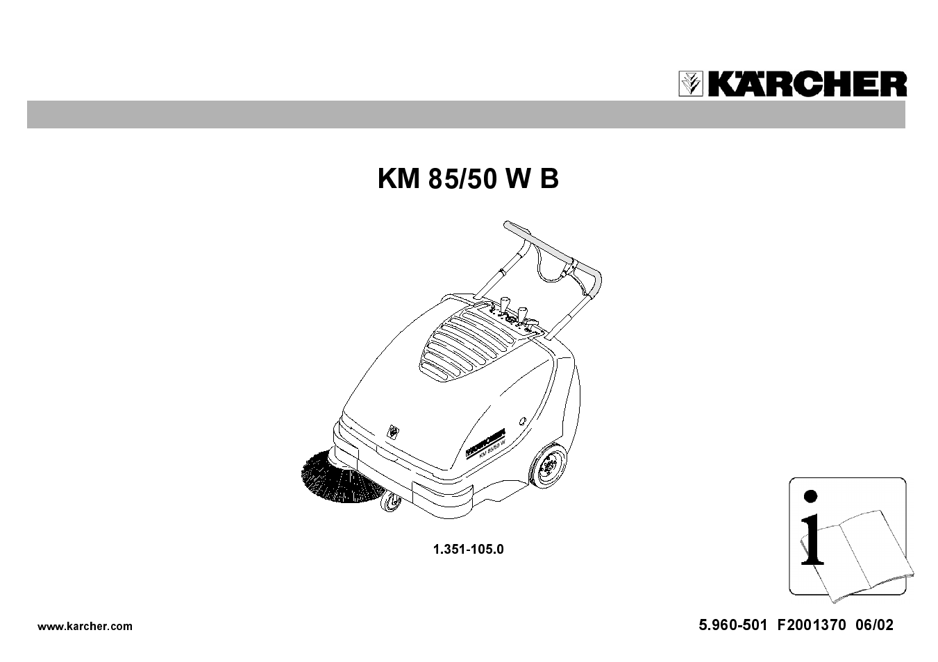 Karcher KM 85/50 W B User Manual | 17 pages