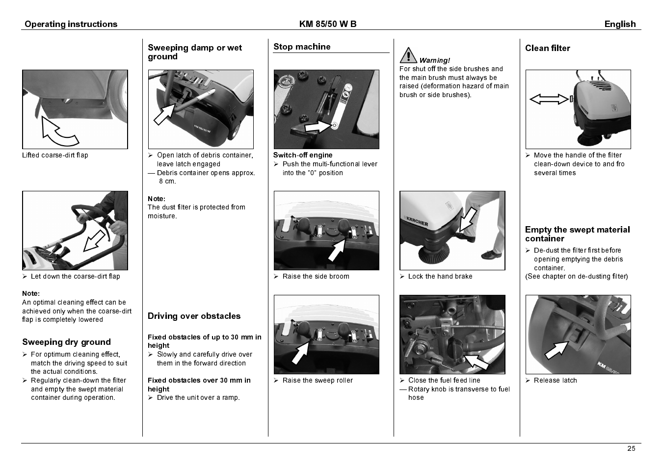 Karcher KM 85/50 W B User Manual | Page 8 / 17