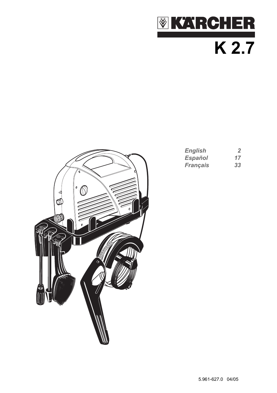 Karcher K 2.7 User Manual | 16 pages