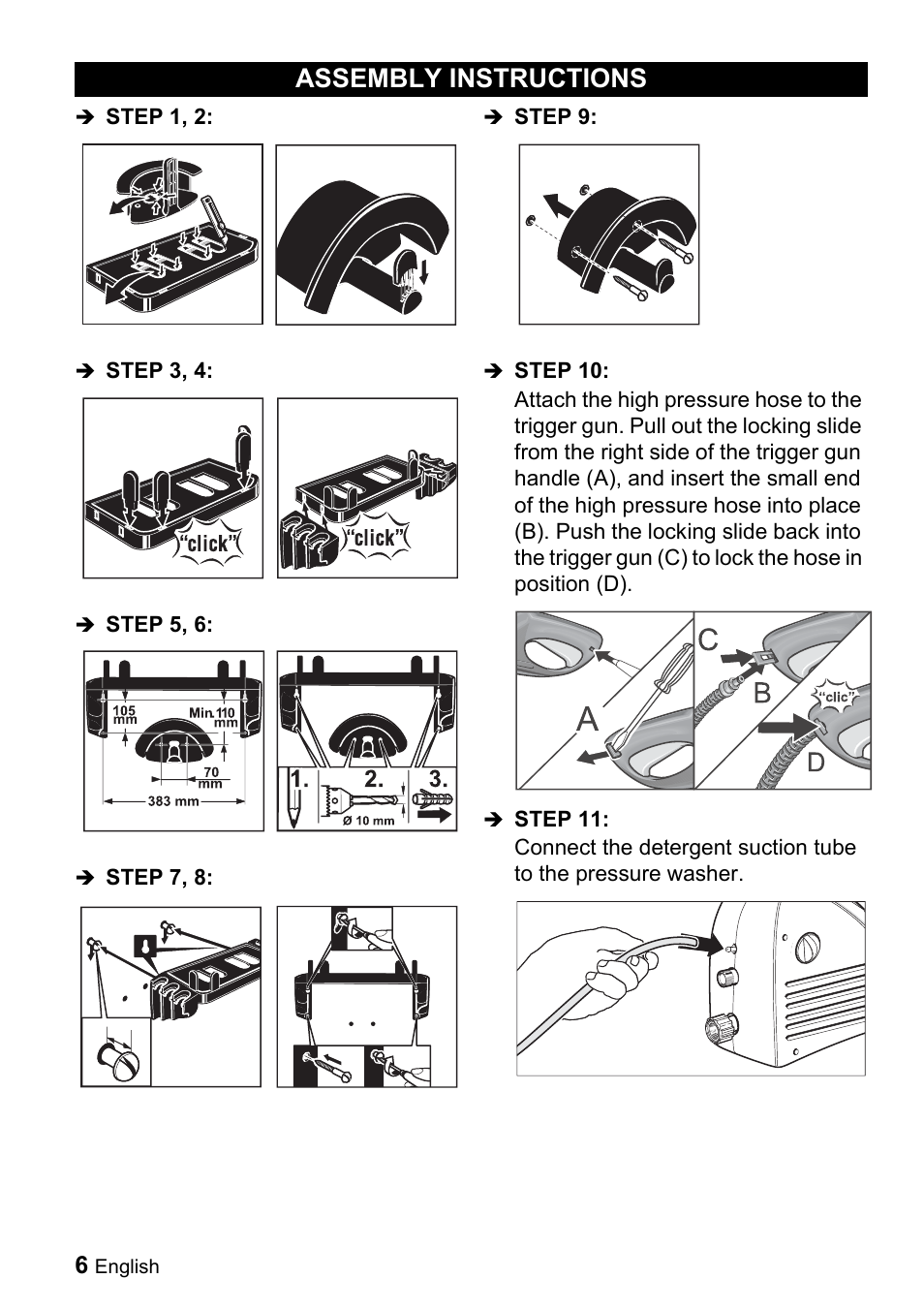 Assembly instructions | Karcher K 2.7 User Manual | Page 6 / 16