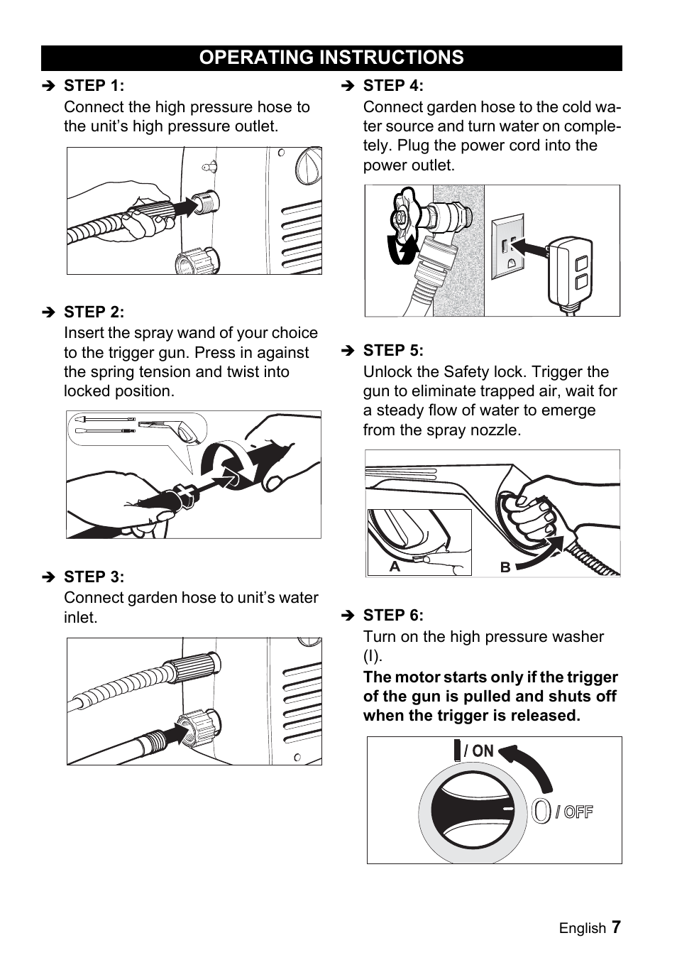 Operating instructions | Karcher K 2.7 User Manual | Page 7 / 16