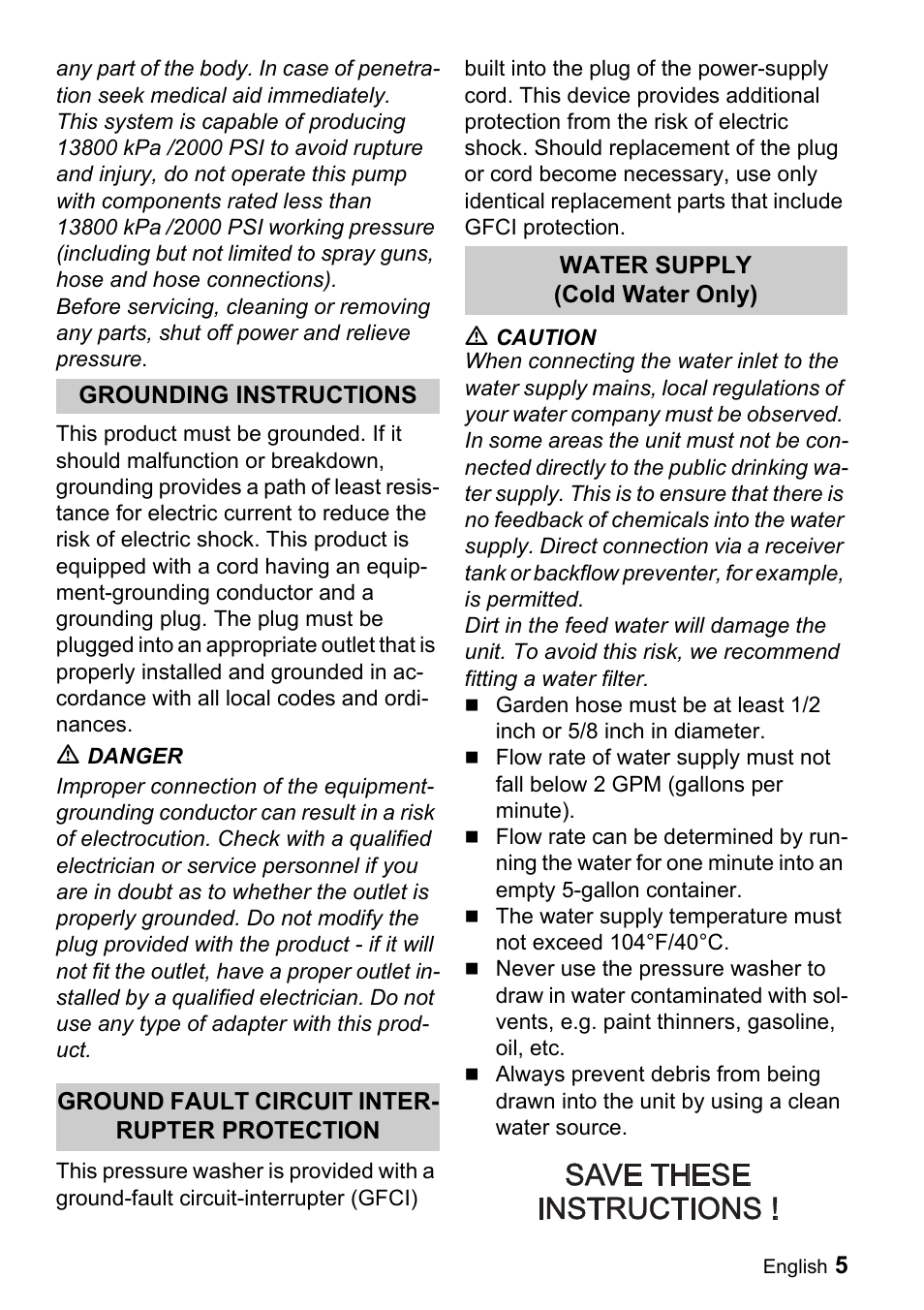 Karcher K 5.68 M User Manual | Page 5 / 52