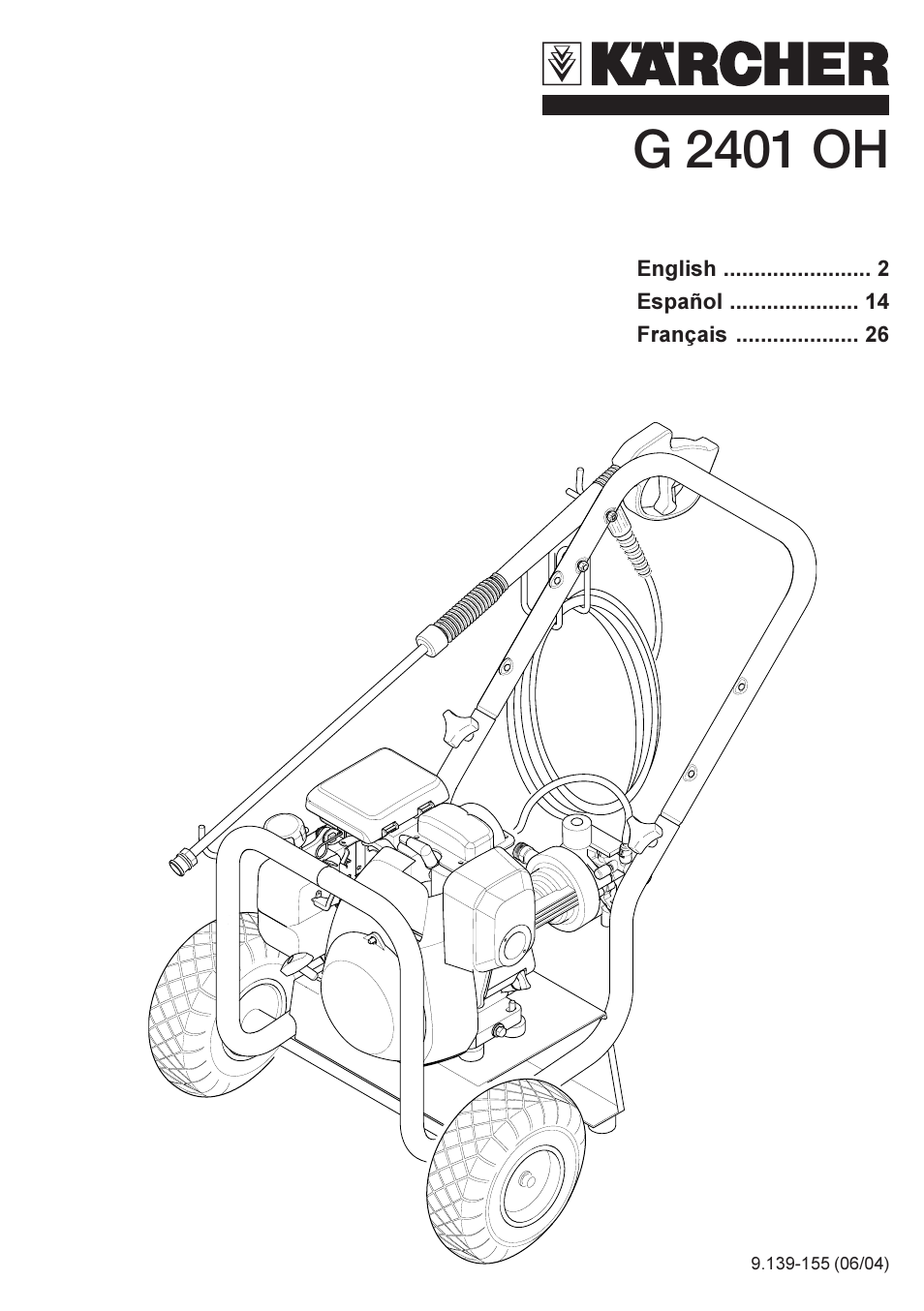 Karcher G 2401 OH User Manual | 40 pages
