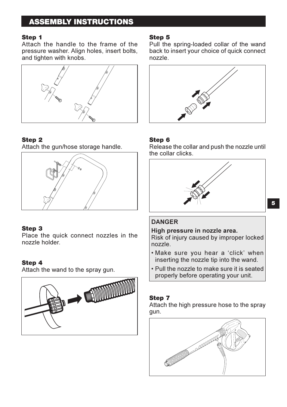 Assembly instructions | Karcher G 2401 OH User Manual | Page 5 / 40