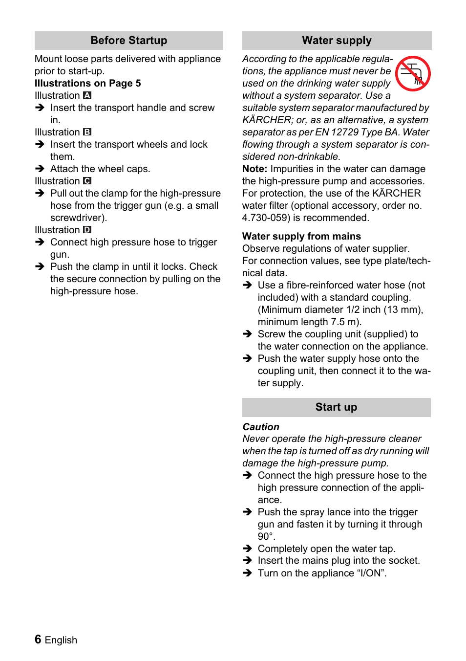 Karcher K 2.110 M User Manual | Page 6 / 12
