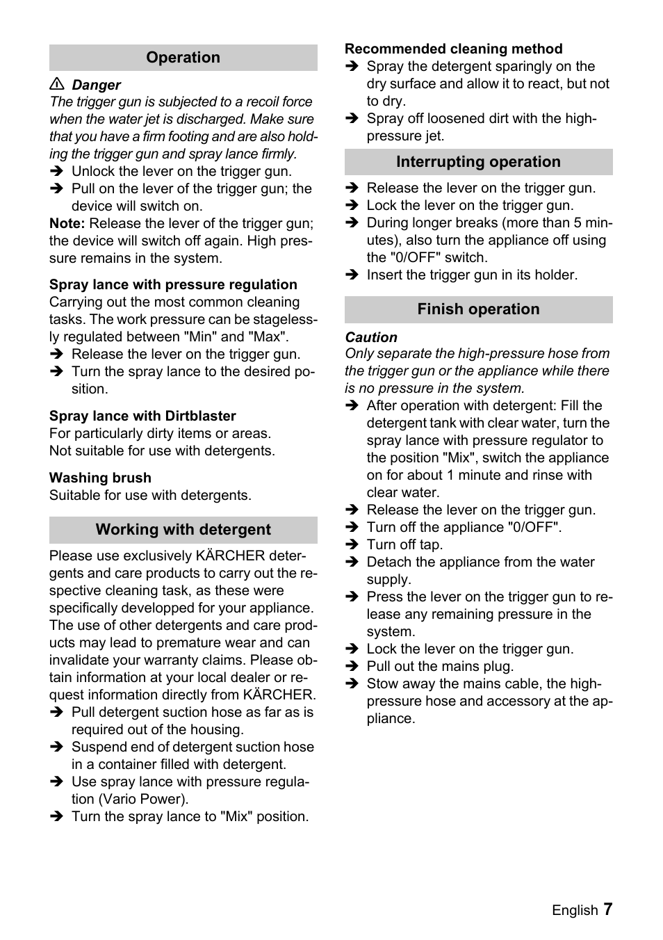 Karcher K 2.110 M User Manual | Page 7 / 12