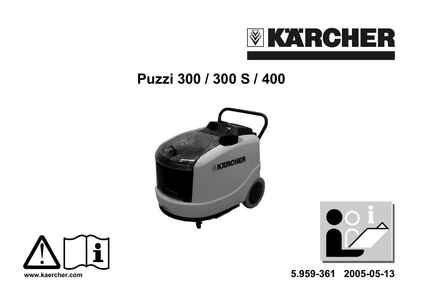 Karcher PUZZI 300 S User Manual | 15 pages