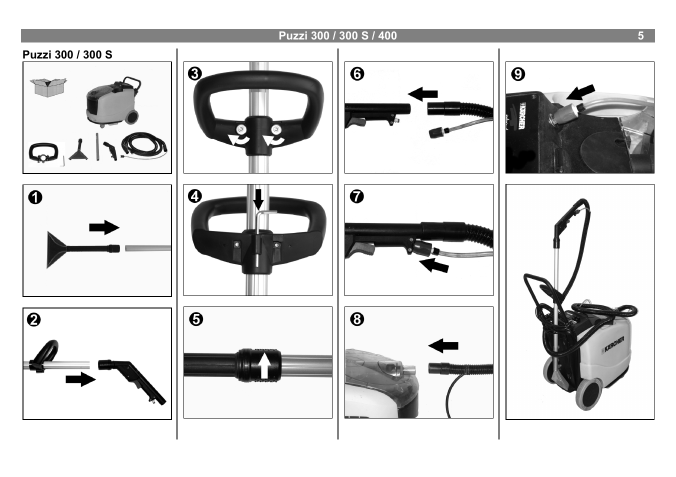 Karcher PUZZI 300 S User Manual | Page 5 / 15