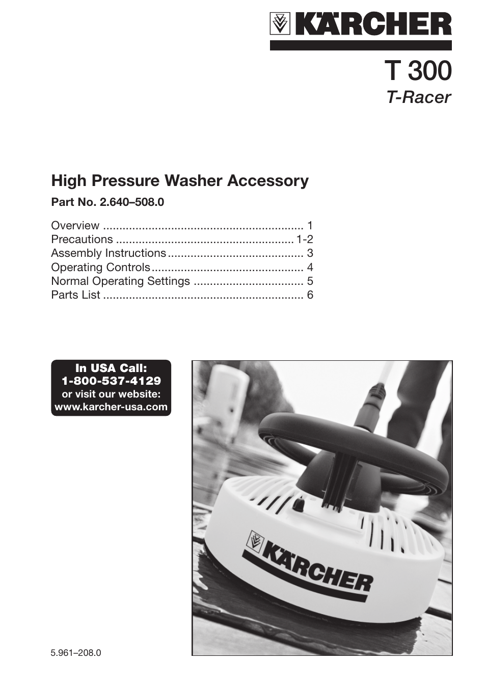 Karcher T 300 User Manual | 8 pages