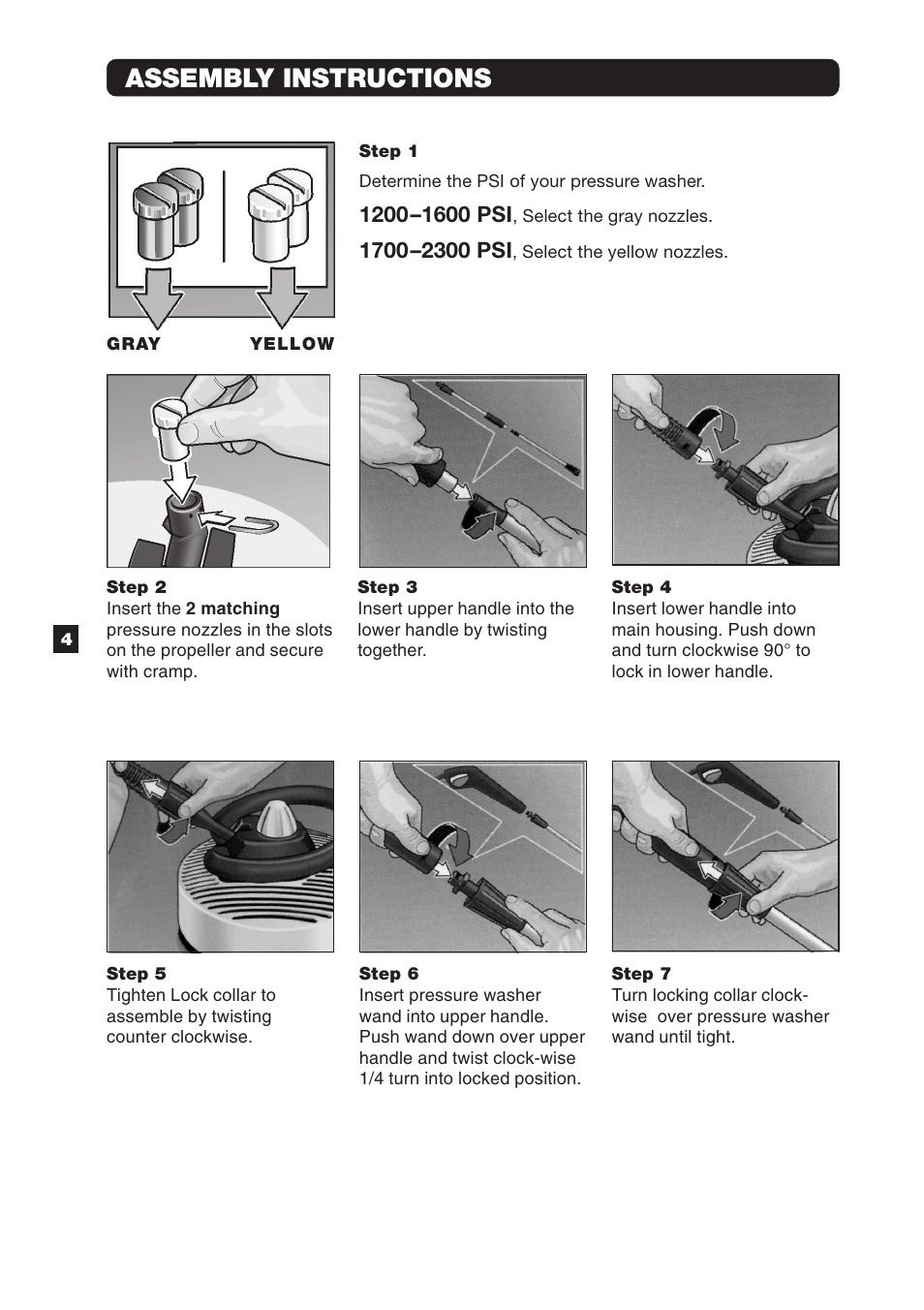 Assembly instructions | Karcher T 300 User Manual | Page 4 / 8