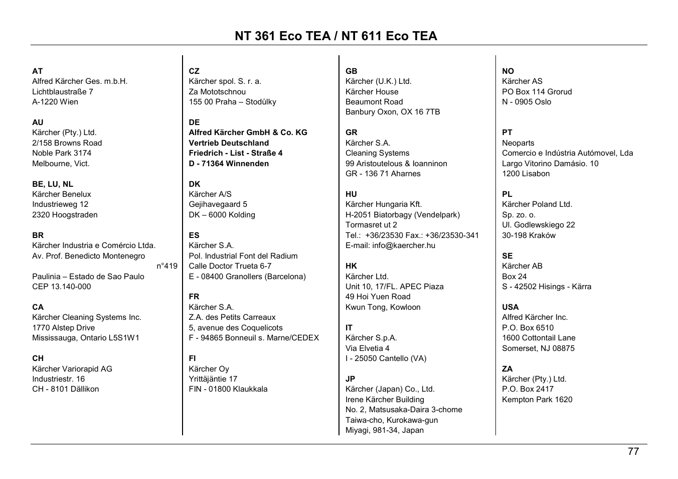 Karcher ECO TEA NT 361 User Manual | Page 10 / 14