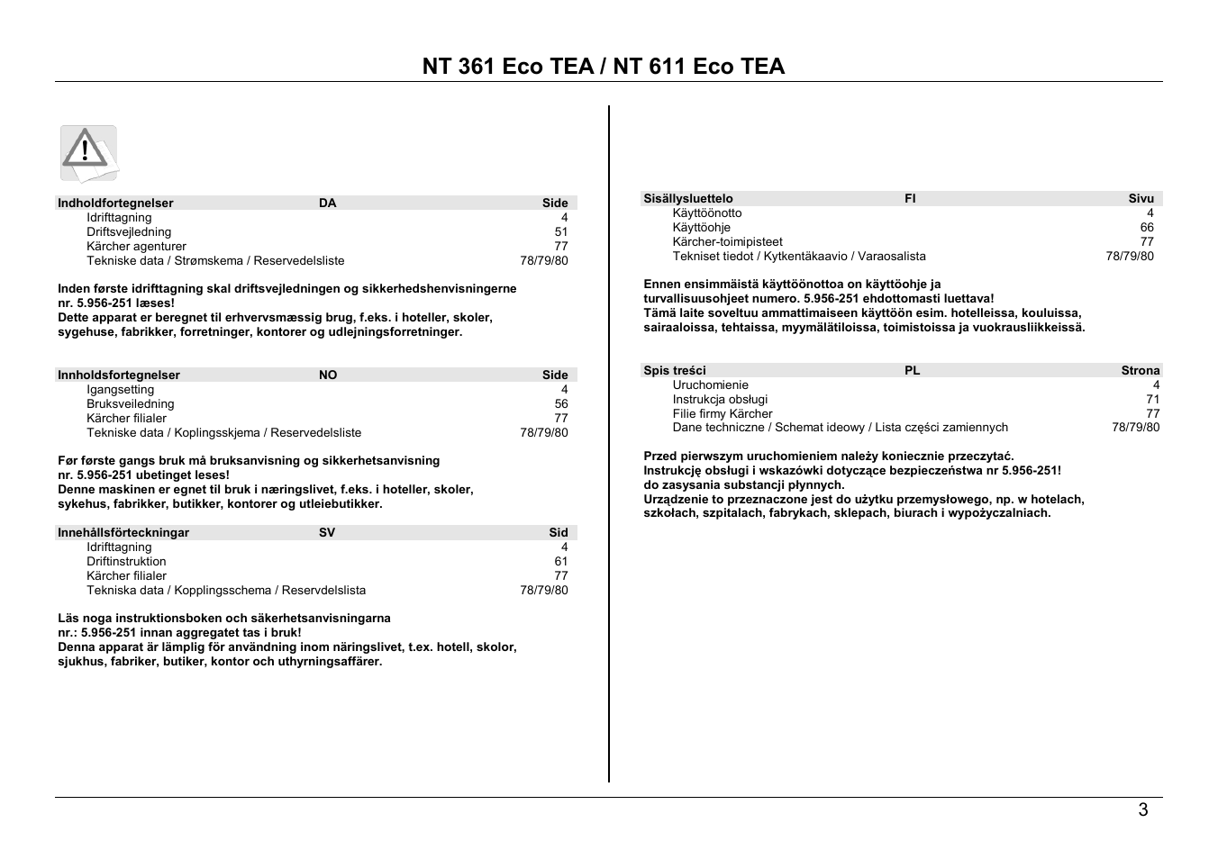 Karcher ECO TEA NT 361 User Manual | Page 3 / 14