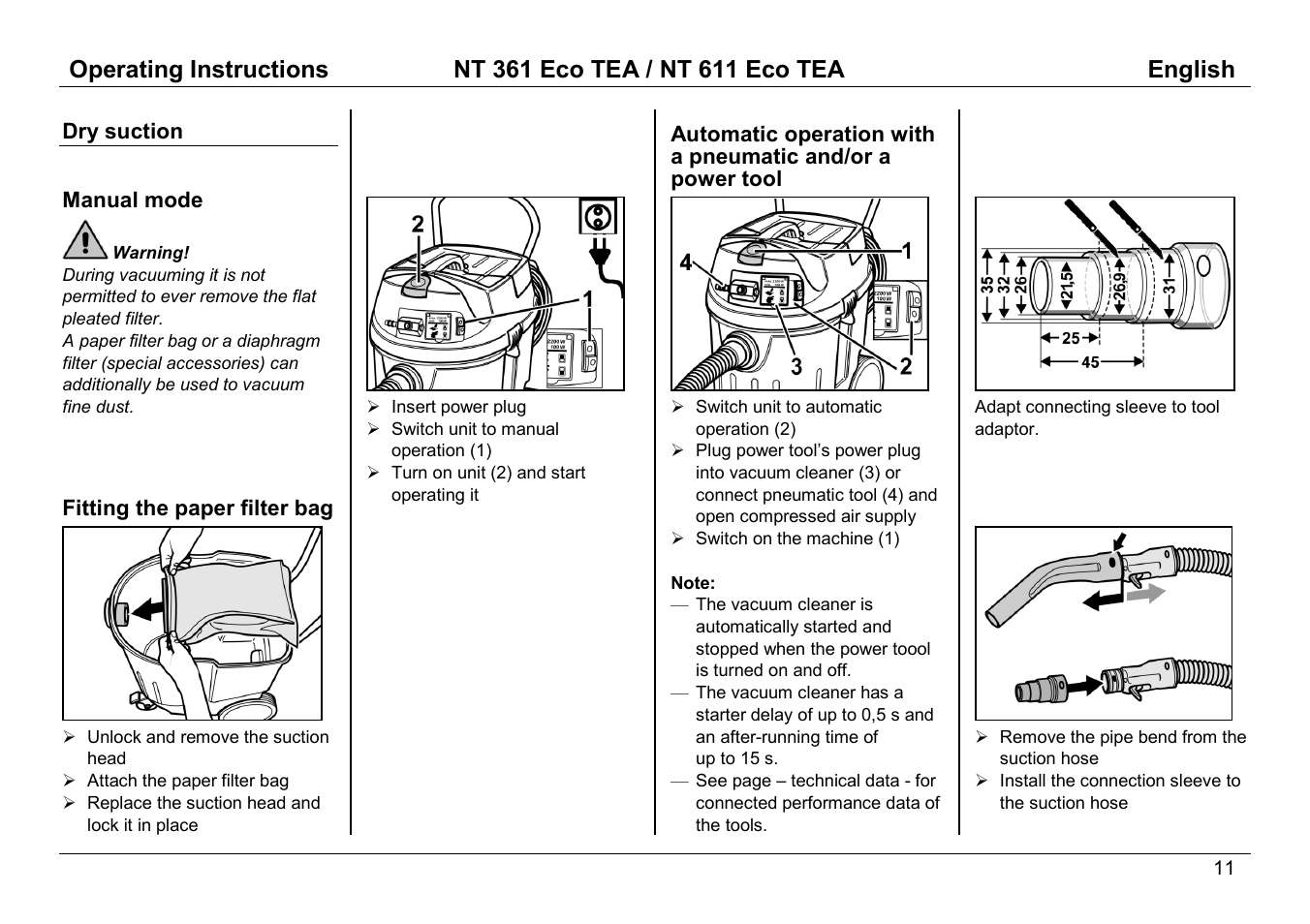 Karcher ECO TEA NT 361 User Manual | Page 5 / 14