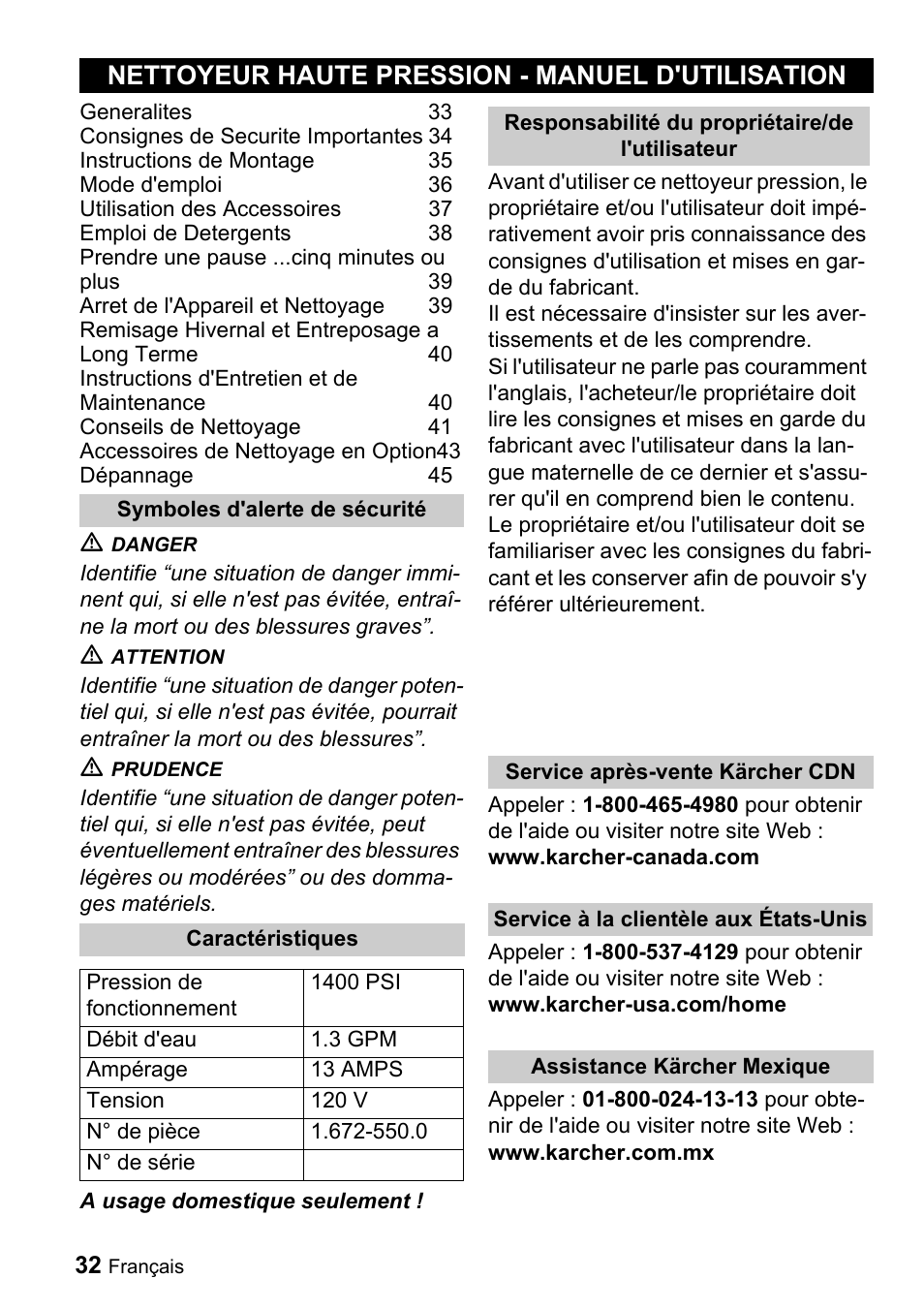 Nettoyeur haute pression - manuel d'utilisation | Karcher K 2.16 User Manual | Page 32 / 48