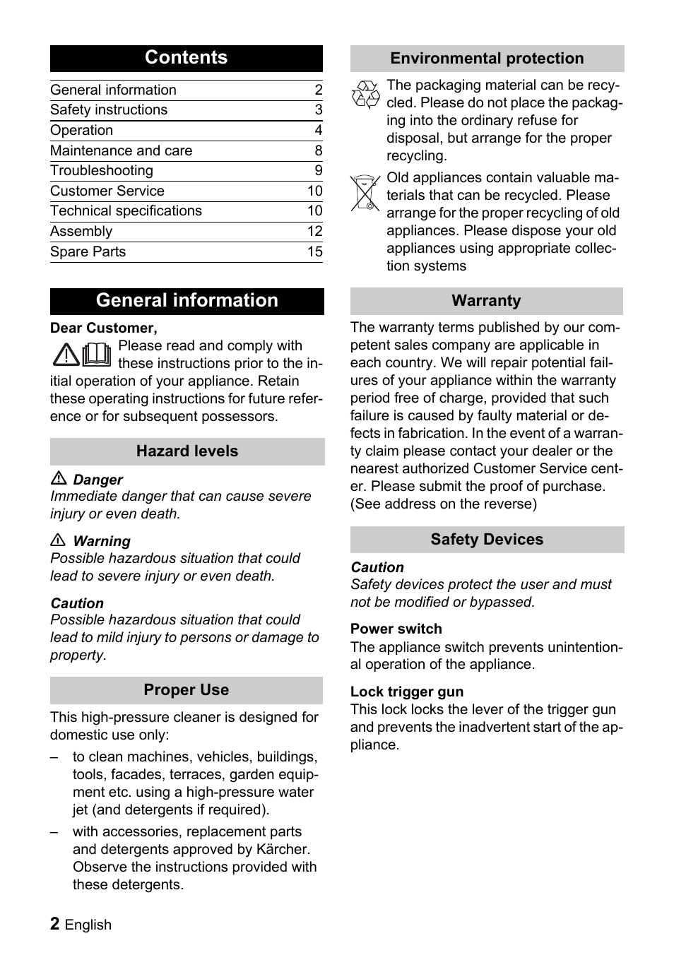 Karcher K 6.85 M User Manual | Page 2 / 16