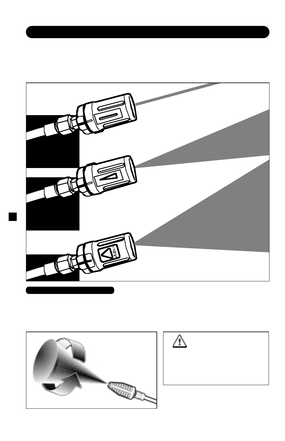 Warning, Using the accessories | Karcher K 2400 HB User Manual | Page 6 / 12