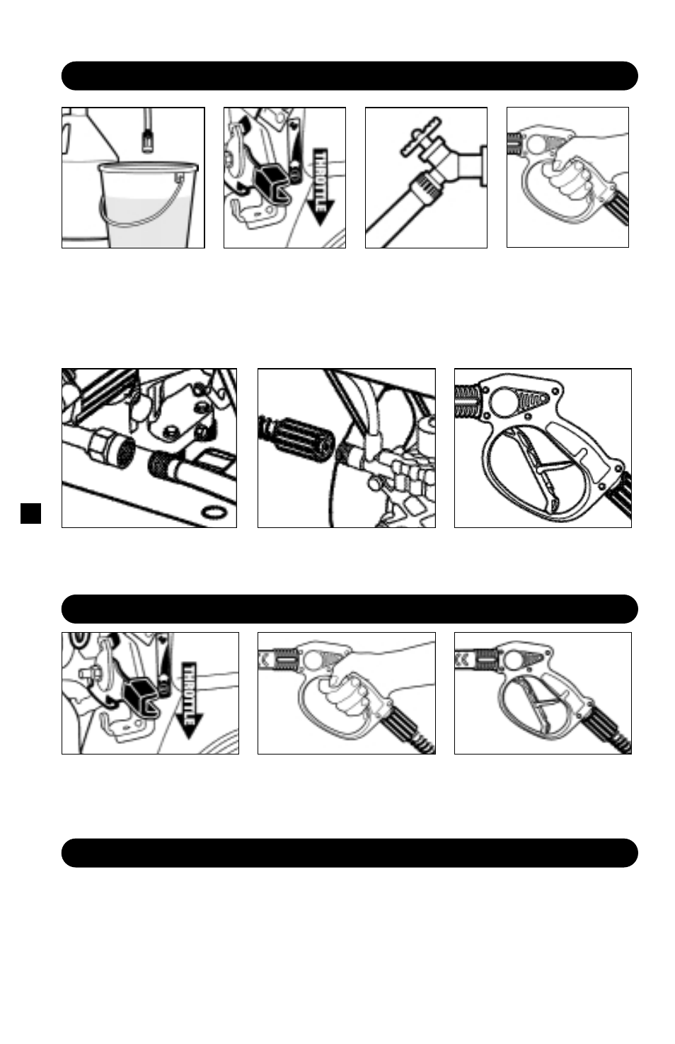 Shutting down & clean-up, Winterizing and long-term storage, Taking a break... five minutes or more | Step 2, Step 3, Step 5, Step 6, Step 7, Step 1, Step 4 | Karcher K 2400 HB User Manual | Page 8 / 12