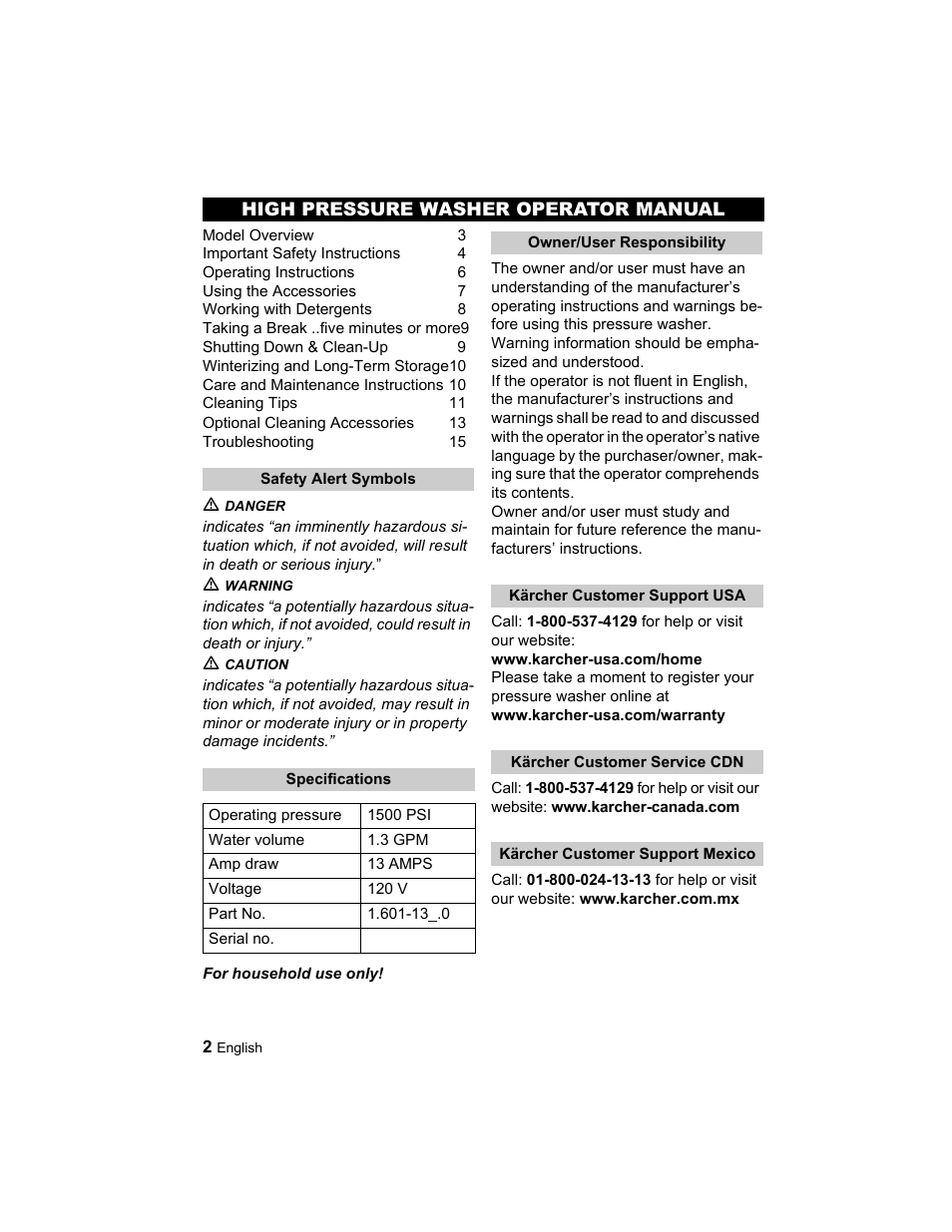 Karcher K 2.21 User Manual | Page 2 / 48