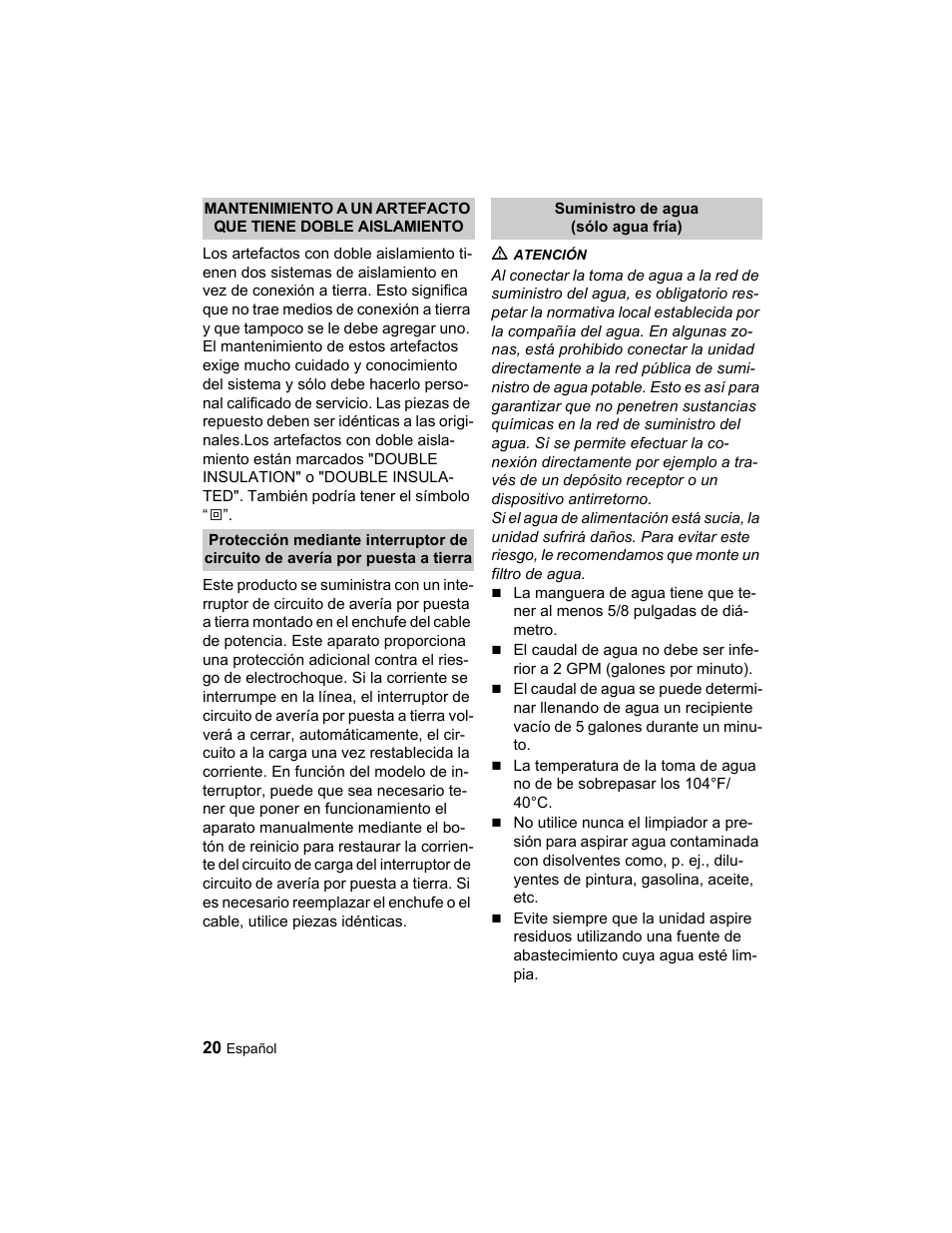 Karcher K 2.21 User Manual | Page 20 / 48