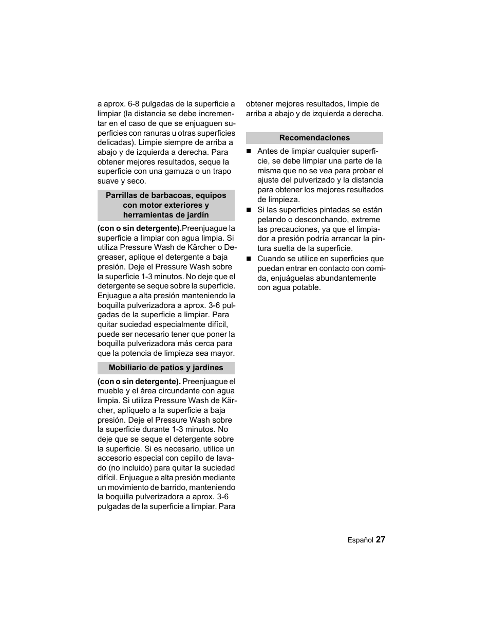 Karcher K 2.21 User Manual | Page 27 / 48