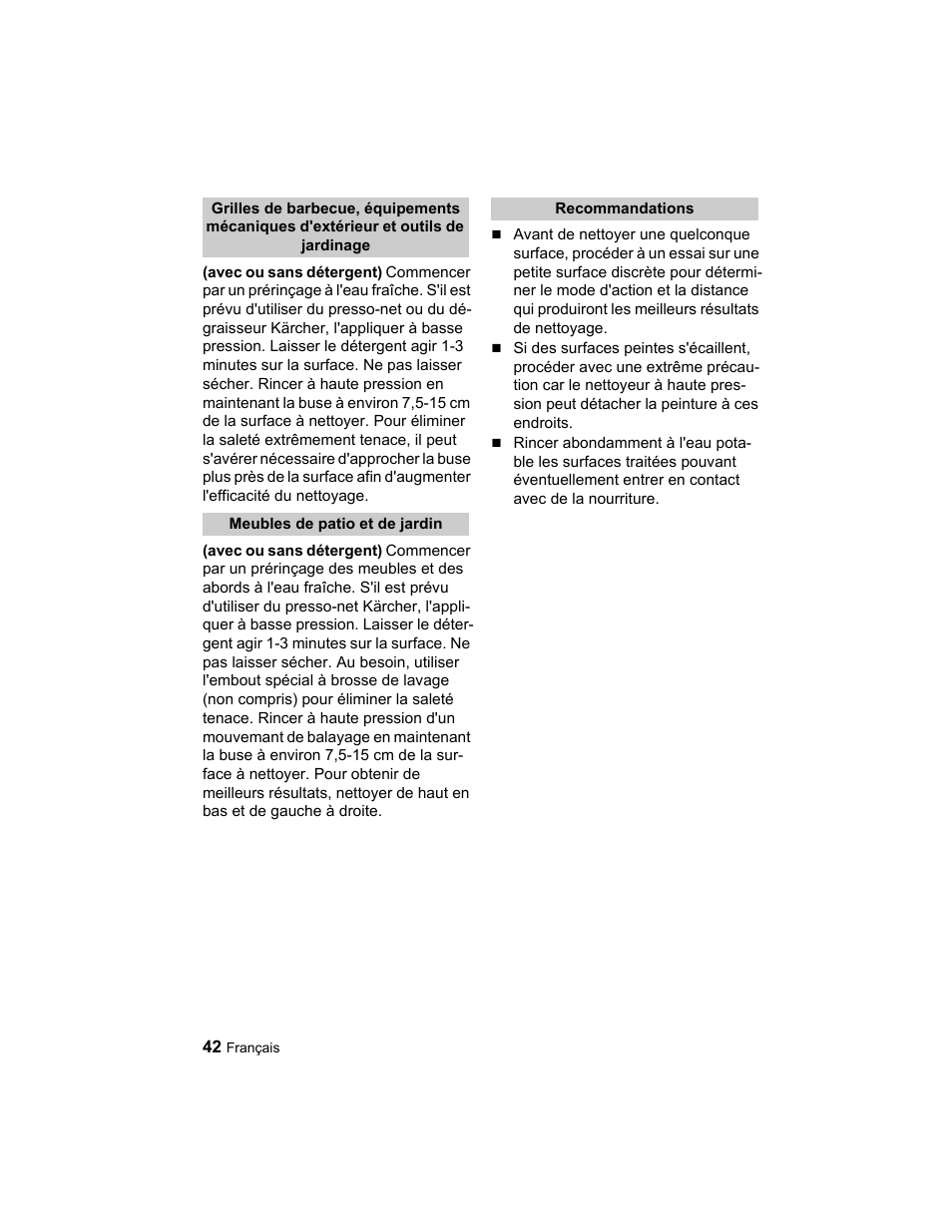 Karcher K 2.21 User Manual | Page 42 / 48