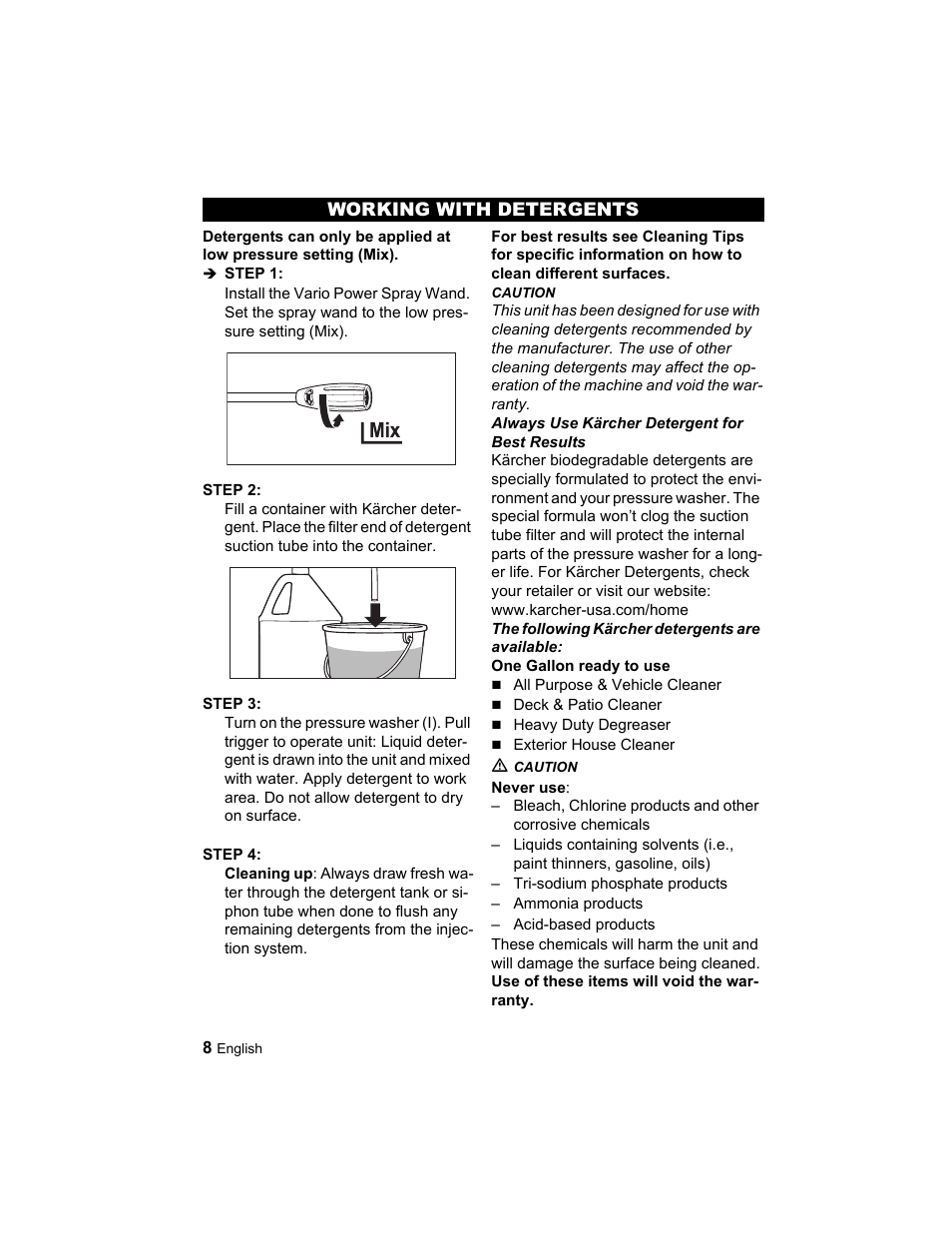 Karcher K 2.21 User Manual | Page 8 / 48