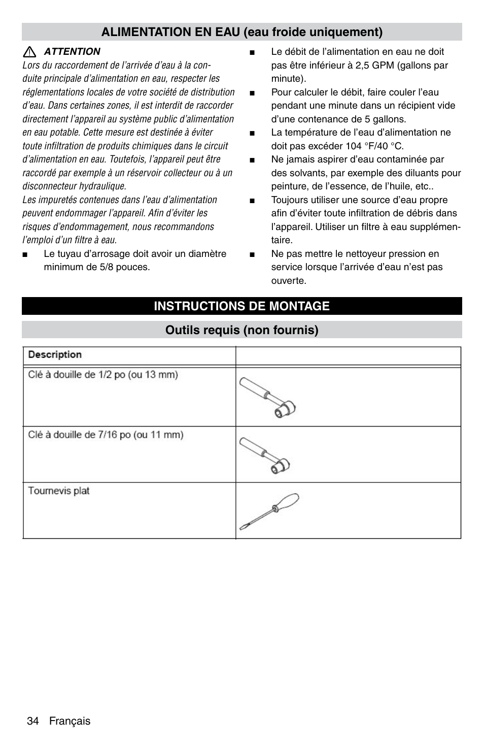 Karcher G 2600 VC PLUS User Manual | Page 34 / 46