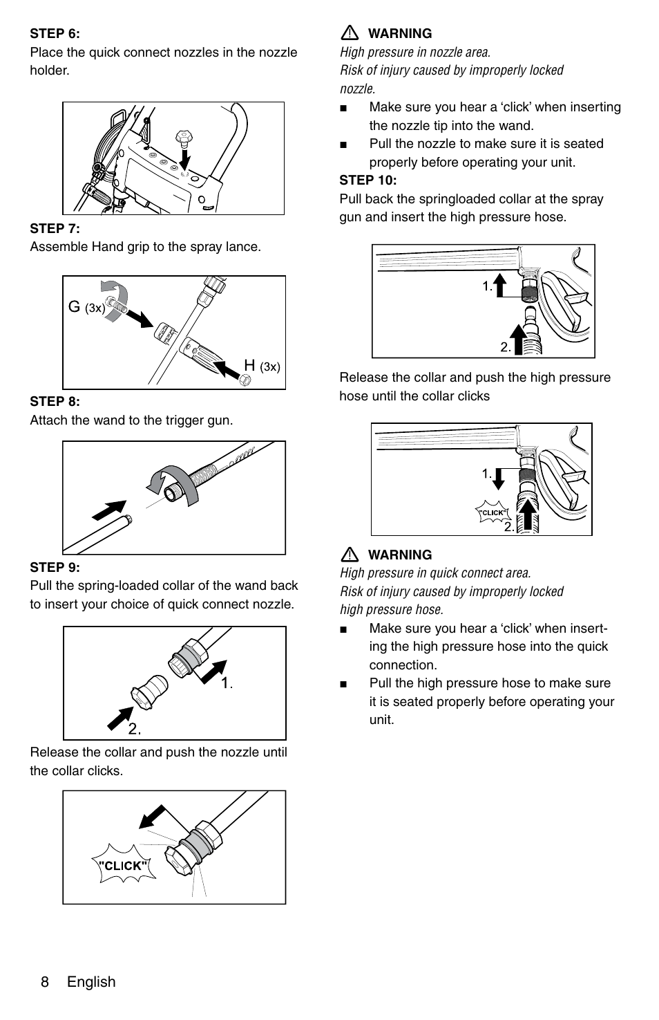 Karcher G 2600 VC PLUS User Manual | Page 8 / 46