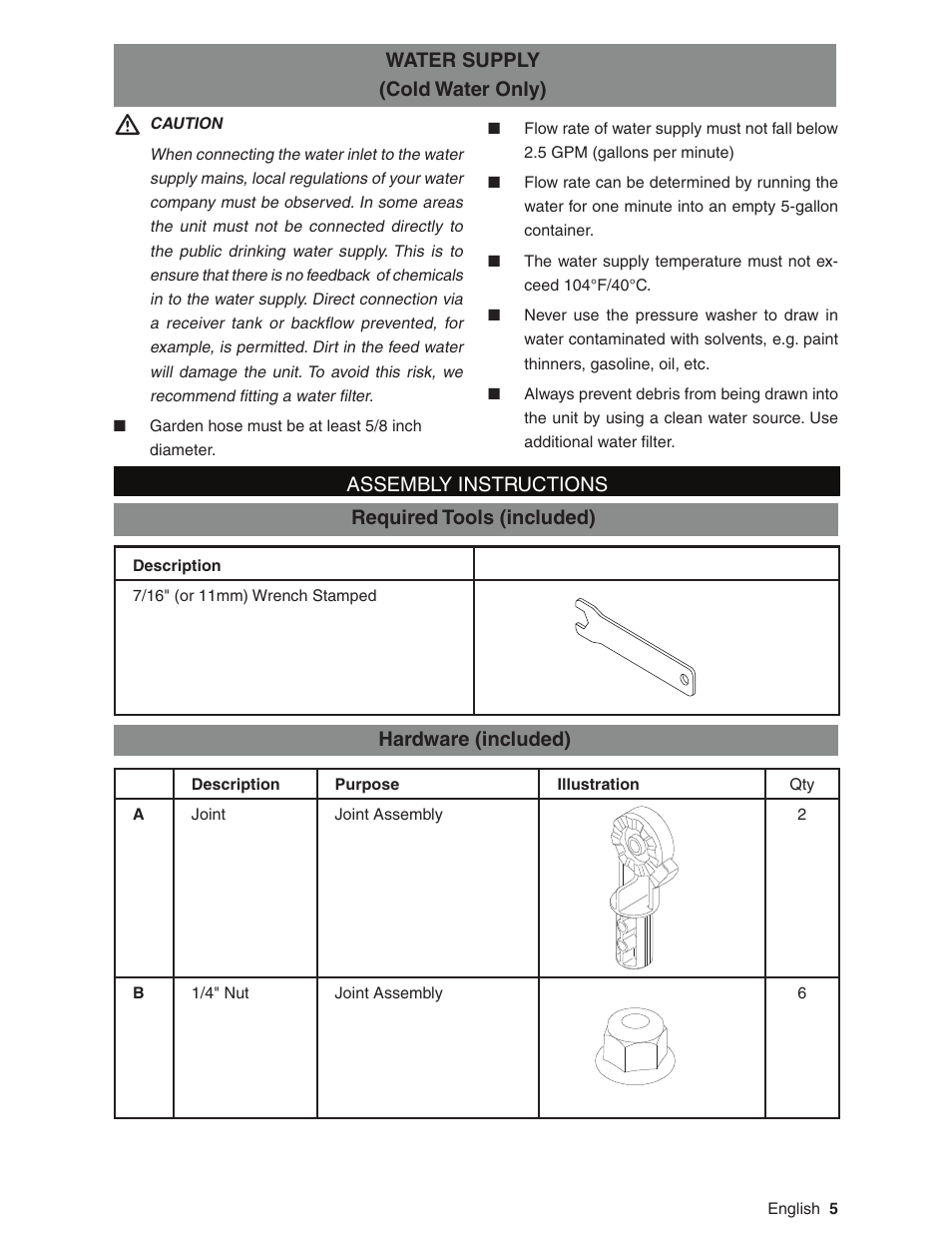 Karcher G2600XC User Manual | Page 5 / 40