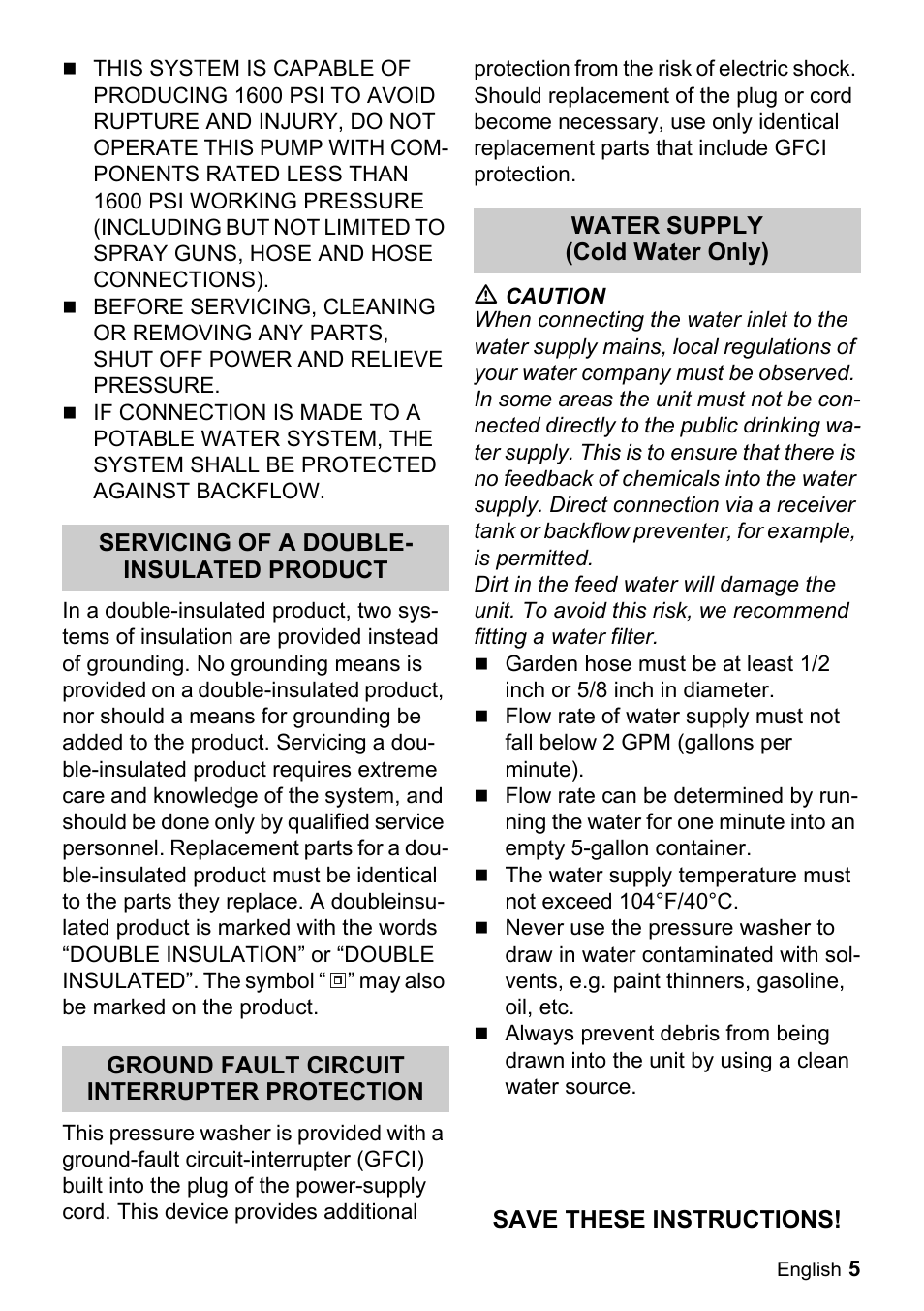 Karcher K 2.29 User Manual | Page 5 / 48