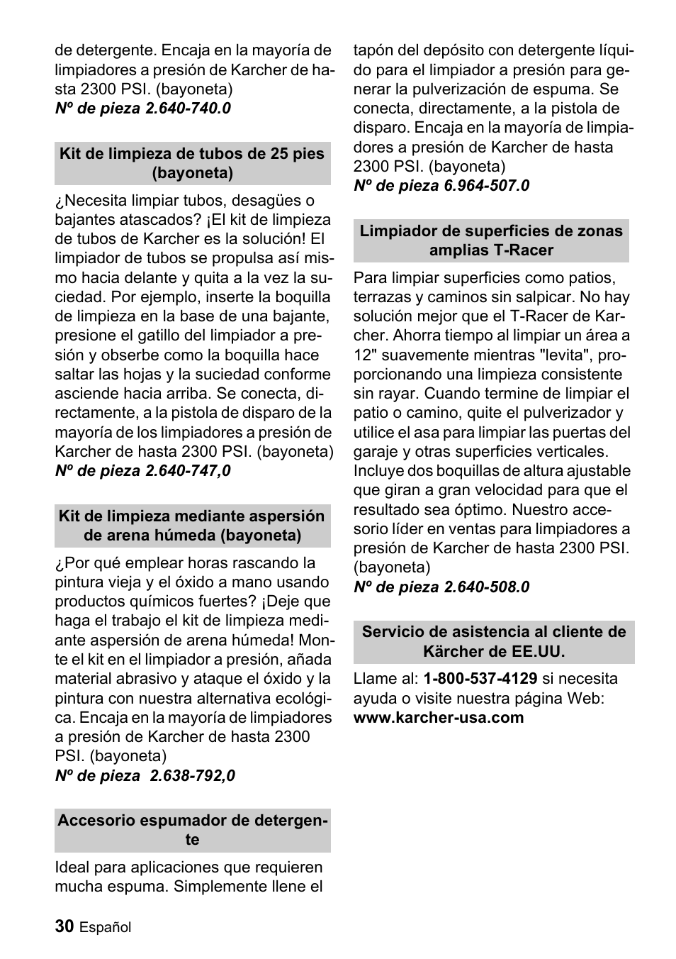Karcher K 3.92 M User Manual | Page 30 / 48