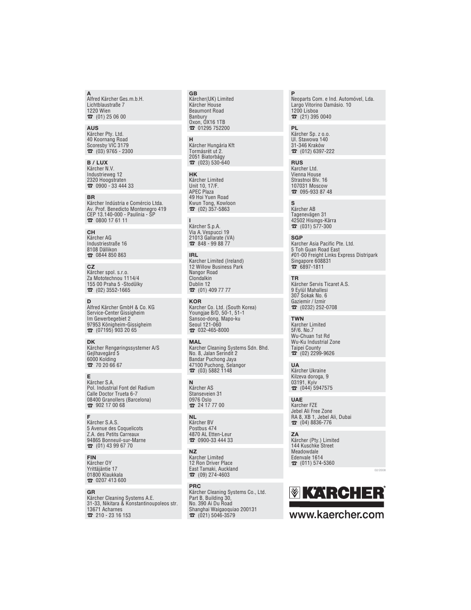 Karcher KB 3.99 M User Manual | Page 12 / 12
