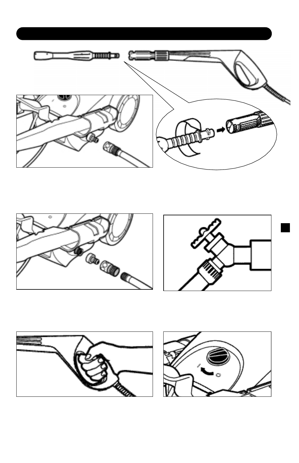 Operating instructions, Step 2, Step 1 | Step 3, Step 4, Step 5, Step 6 | Karcher K 502 User Manual | Page 5 / 12