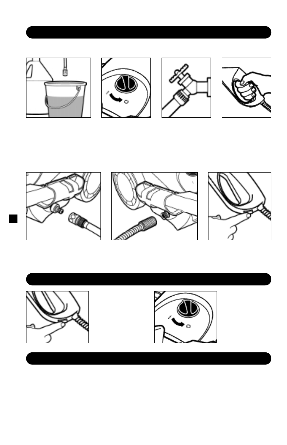 Shutting down & clean-up, Winterizing and long-term storage, Taking a break... five minutes or more | Step 1, Step 2, Step 3, Step 4, Step 5, Step 6 | Karcher K 502 User Manual | Page 8 / 12