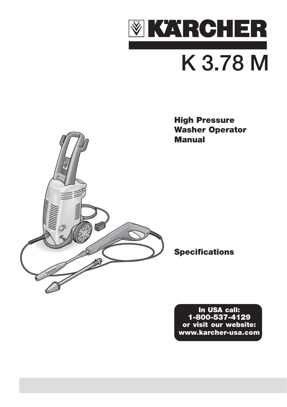 Karcher K 3.78 User Manual | 12 pages