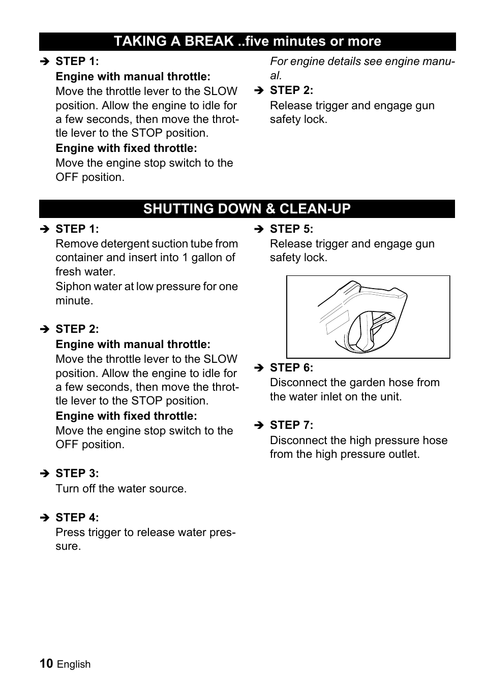 Karcher G 2650 OH User Manual | Page 10 / 47