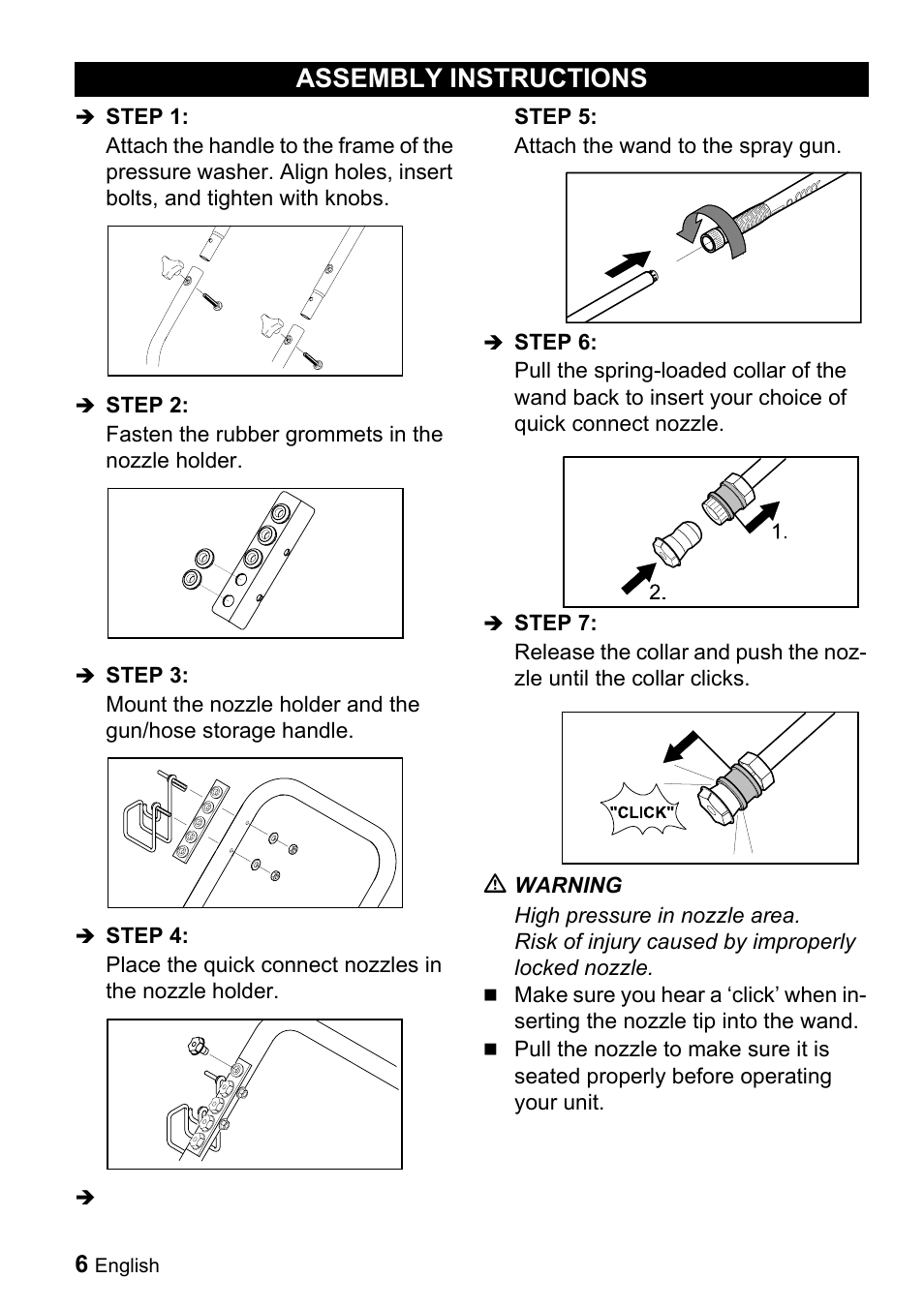 Assembly instructions | Karcher G 2650 OH User Manual | Page 6 / 47