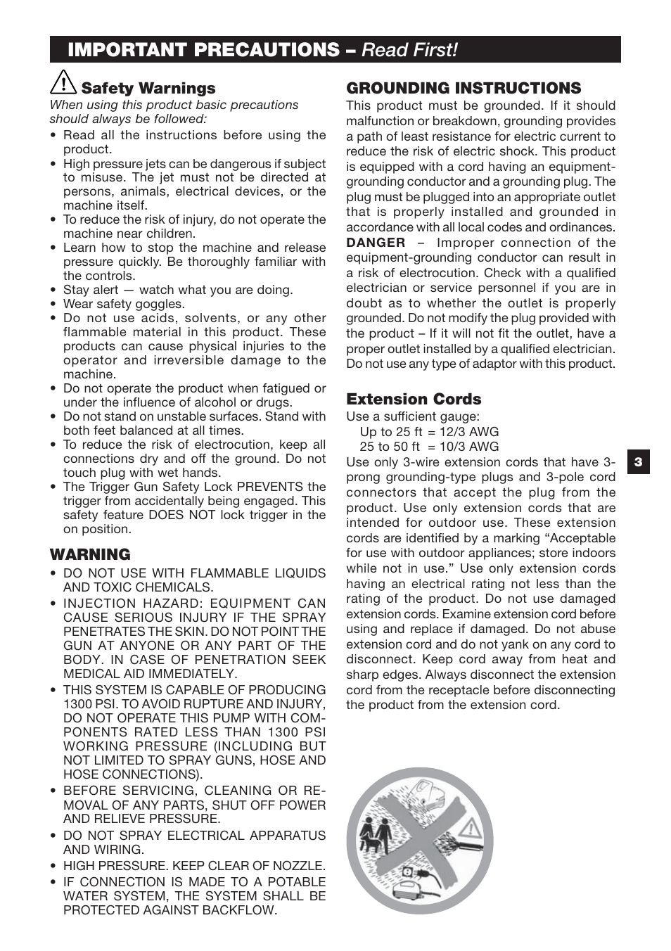 Important precautions – read first | Karcher K 2.89 M User Manual | Page 3 / 12
