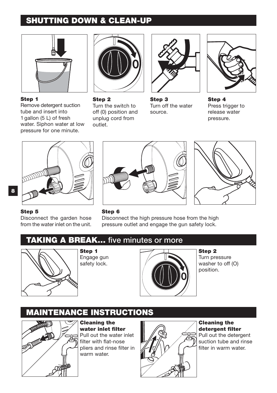 Maintenance instructions | Karcher K 2.89 M User Manual | Page 8 / 12
