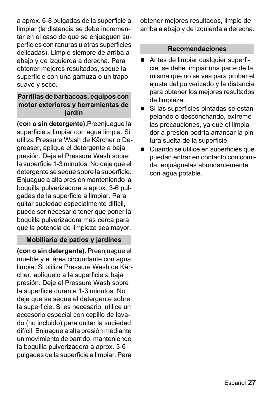 Karcher K 2.56M User Manual | Page 27 / 48