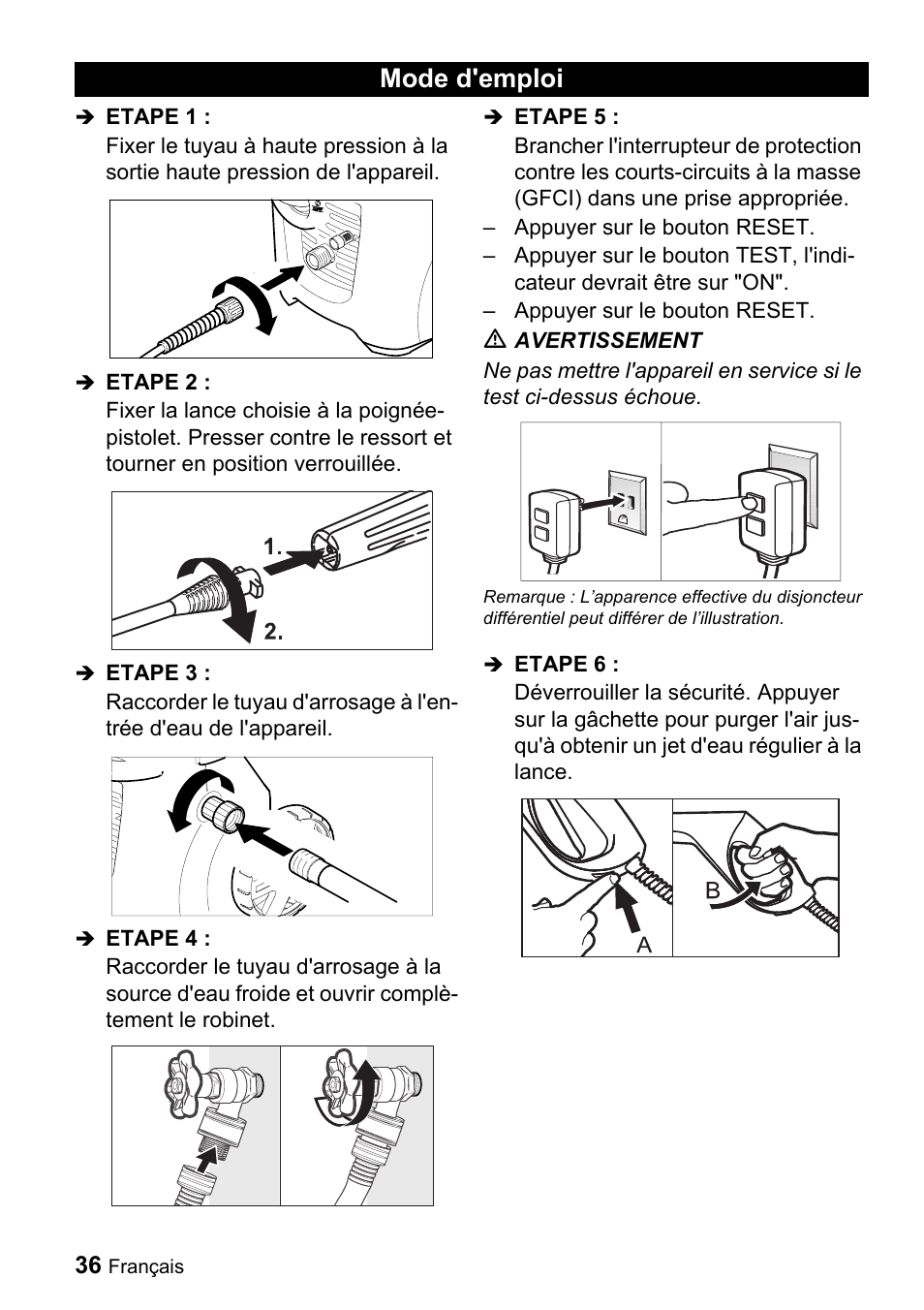 Mode d'emploi | Karcher K 2.56M User Manual | Page 36 / 48