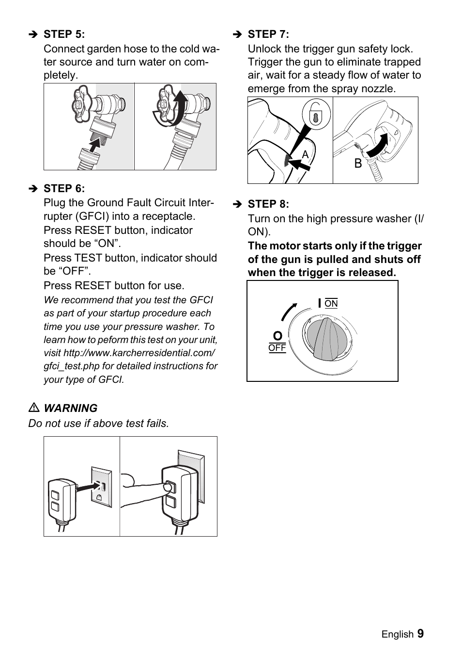 Karcher K 3.540 User Manual | Page 9 / 64