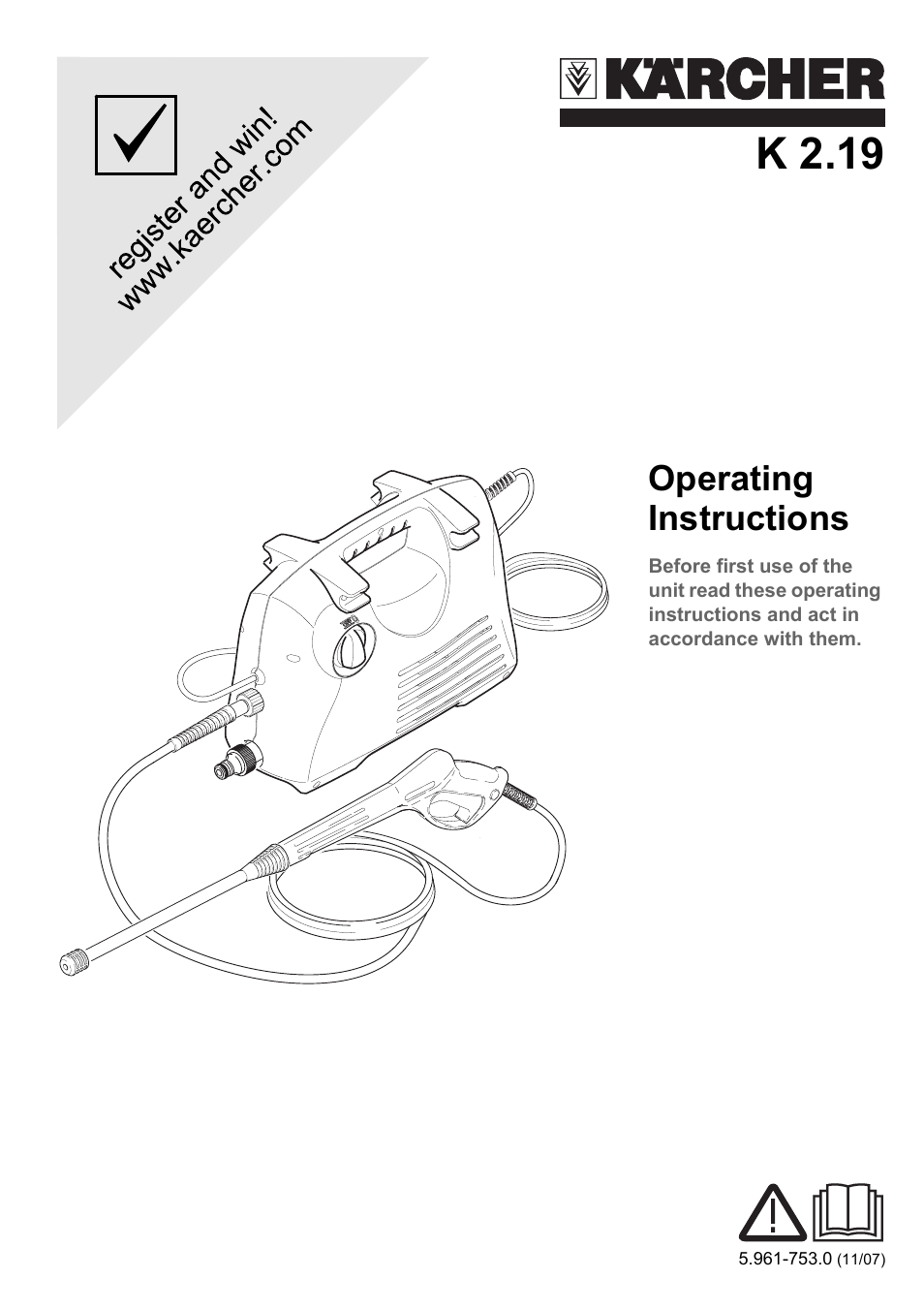 Karcher K 2.19 User Manual | 12 pages