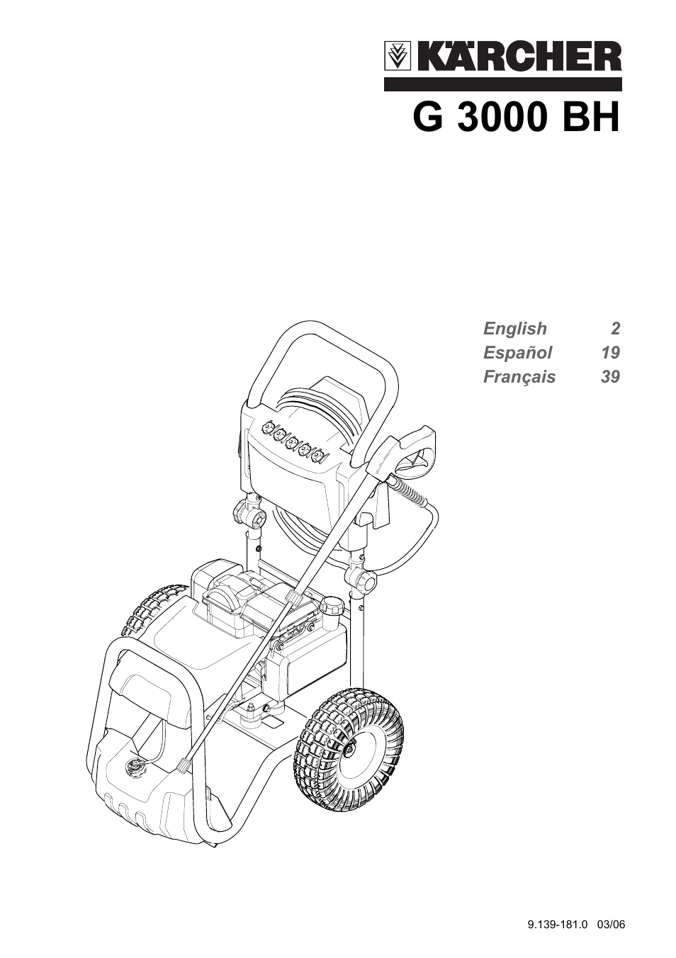 Karcher G 3000 BH User Manual | 57 pages