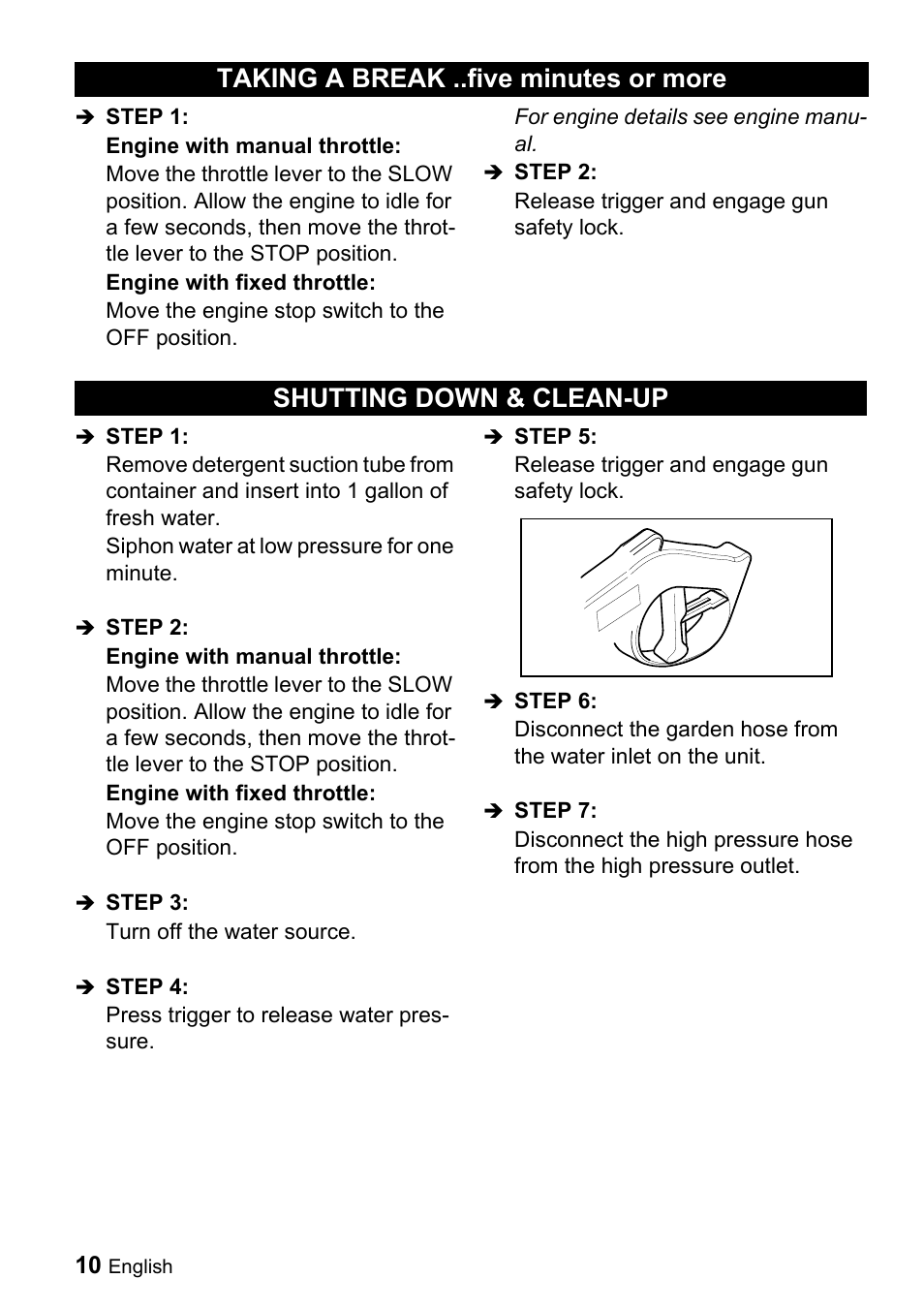 Karcher G 3050 OH User Manual | Page 10 / 46