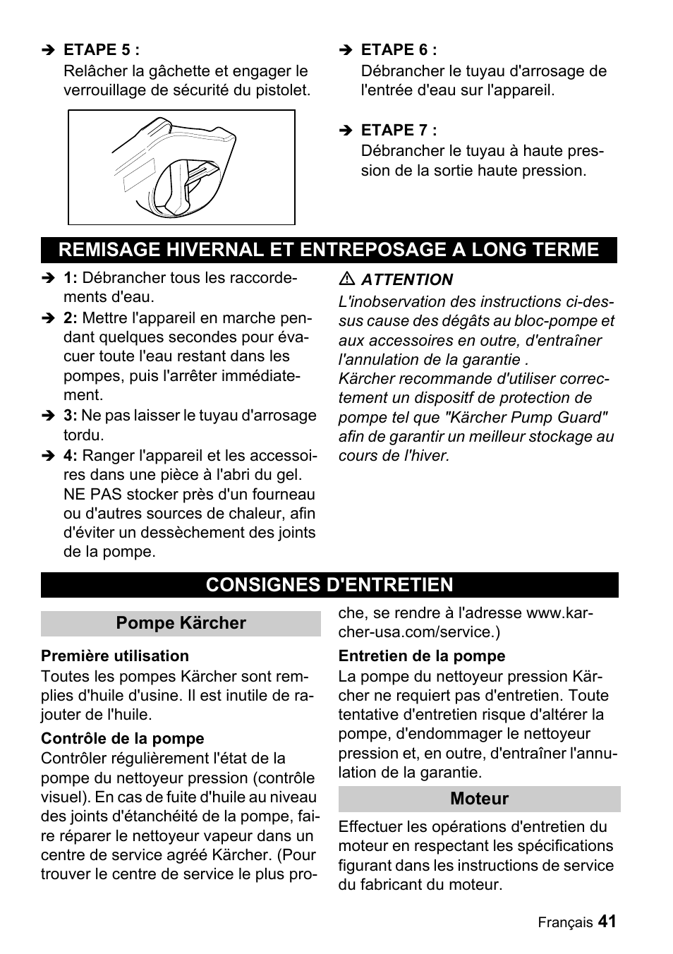 Karcher G 3050 OH User Manual | Page 41 / 46