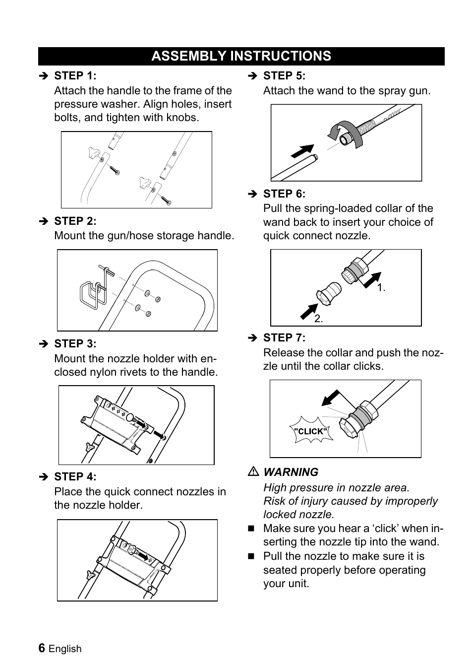 Assembly instructions | Karcher G 3050 OH User Manual | Page 6 / 46