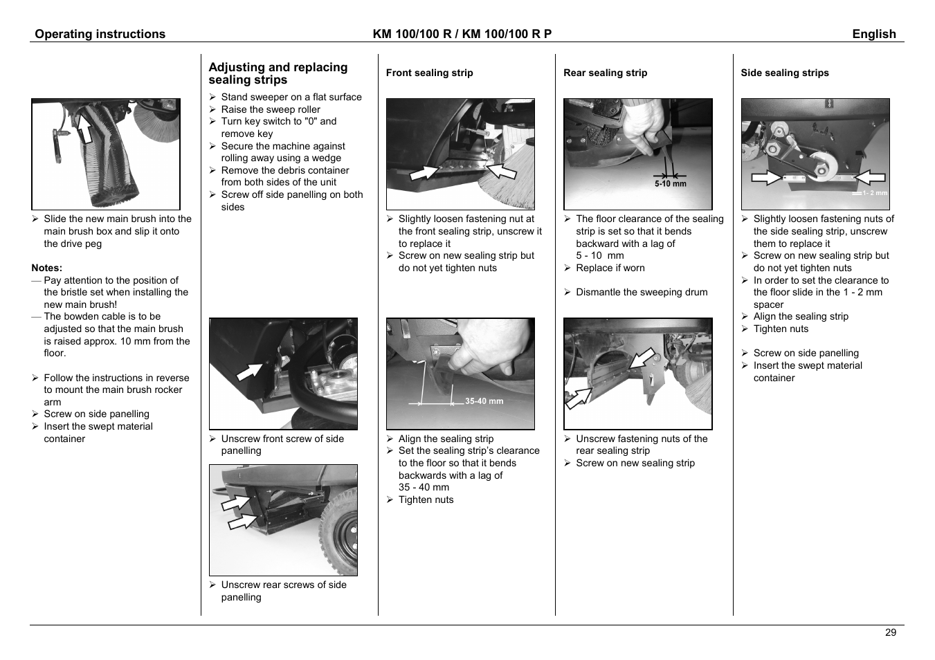 Karcher KM 100 / 100 R P User Manual | Page 14 / 21