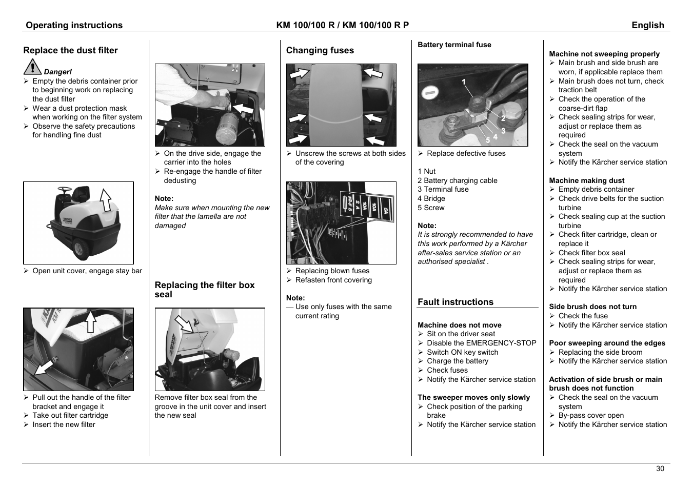 Karcher KM 100 / 100 R P User Manual | Page 15 / 21