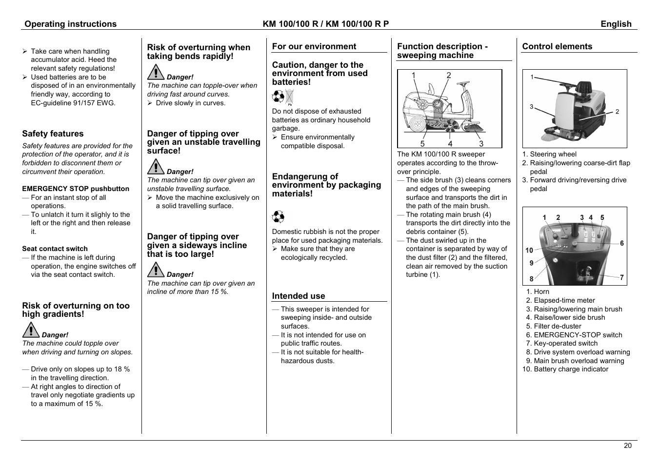 Karcher KM 100 / 100 R P User Manual | Page 5 / 21